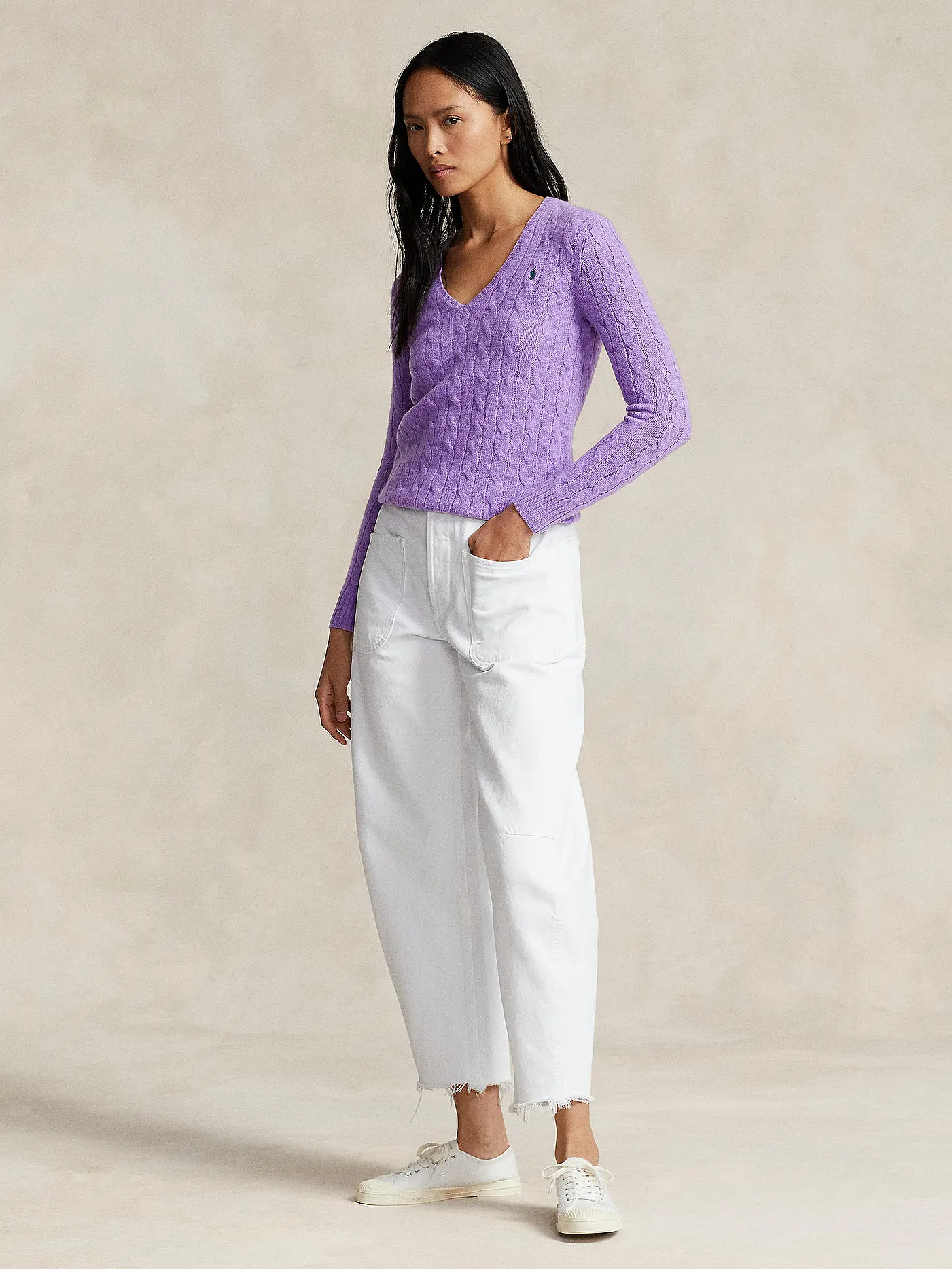 POLO RALPH LAUREN | Pullover Slim Fit KIMBERLY | lila